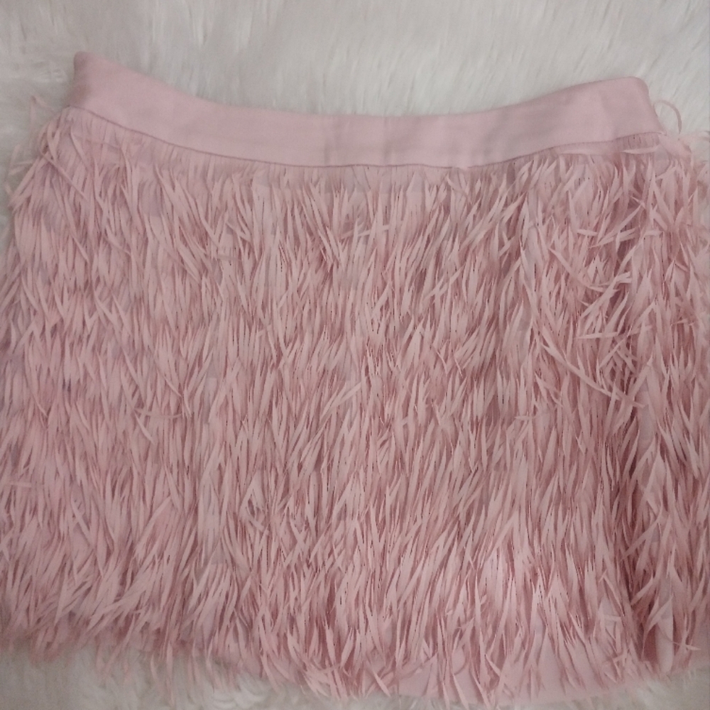 Express Pink Ruched Mini Skirt - Picture 2 of 5